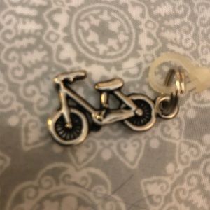 GANZ silver toned charm-bicycle